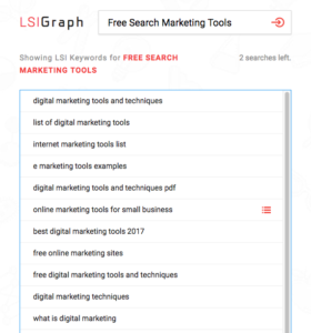 LSI Graph spits out contextual keywords for SEO campaigns