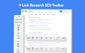 link research seo toolbar gives you seo metrics around the web