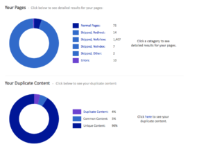 siteliner helps your SEO by finding duplicate content on your site